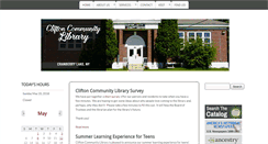 Desktop Screenshot of cliftoncomlib.org