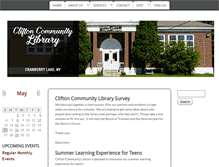 Tablet Screenshot of cliftoncomlib.org